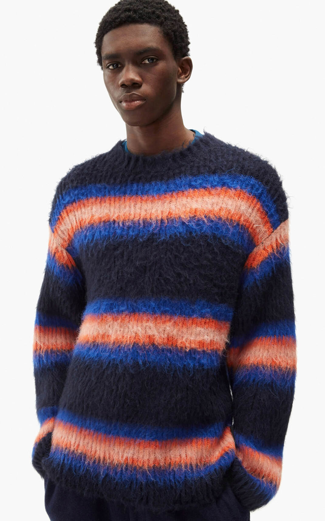 Suéter Kenzo Striped Masculino - Azuis | 483YTSCLZ